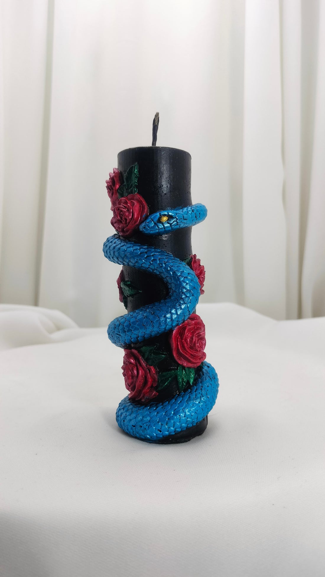 Serpent and Rose Candle