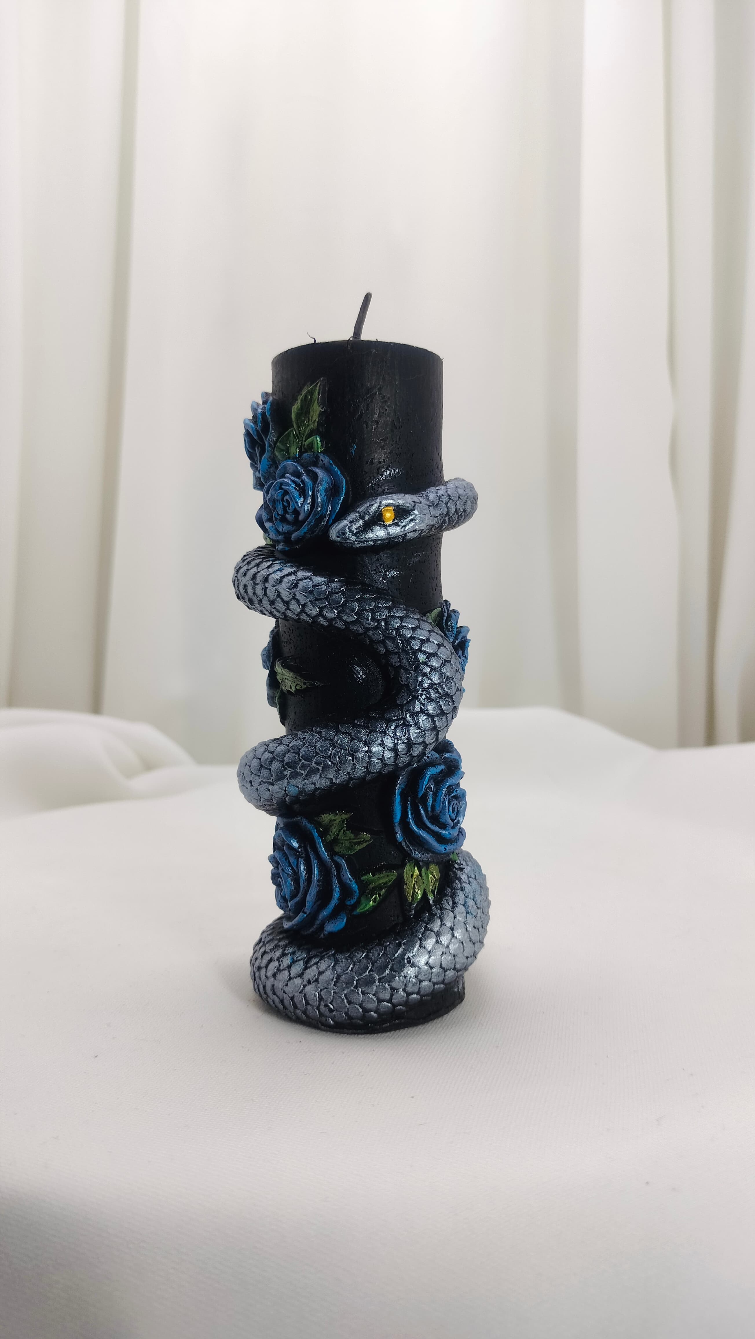 Serpent and Rose Candle