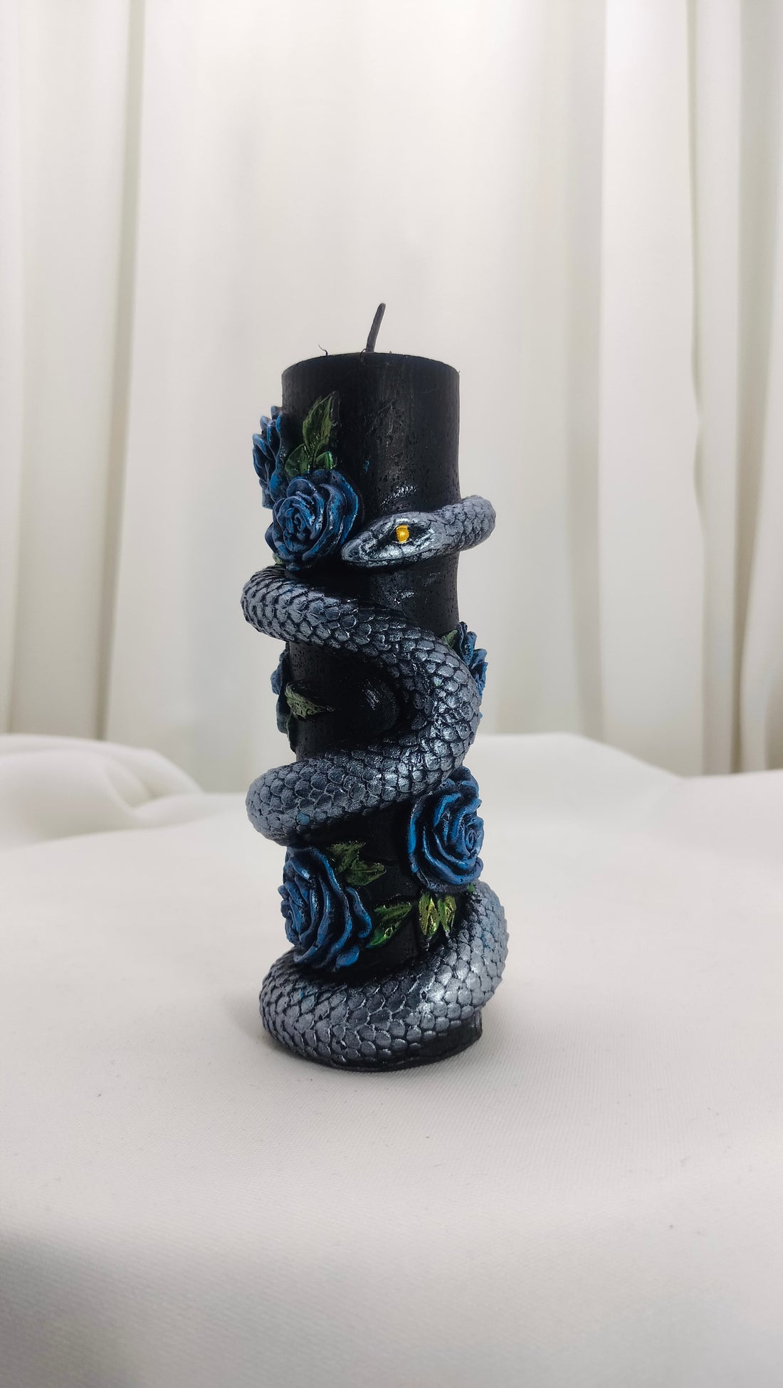 Serpent and Rose Candle